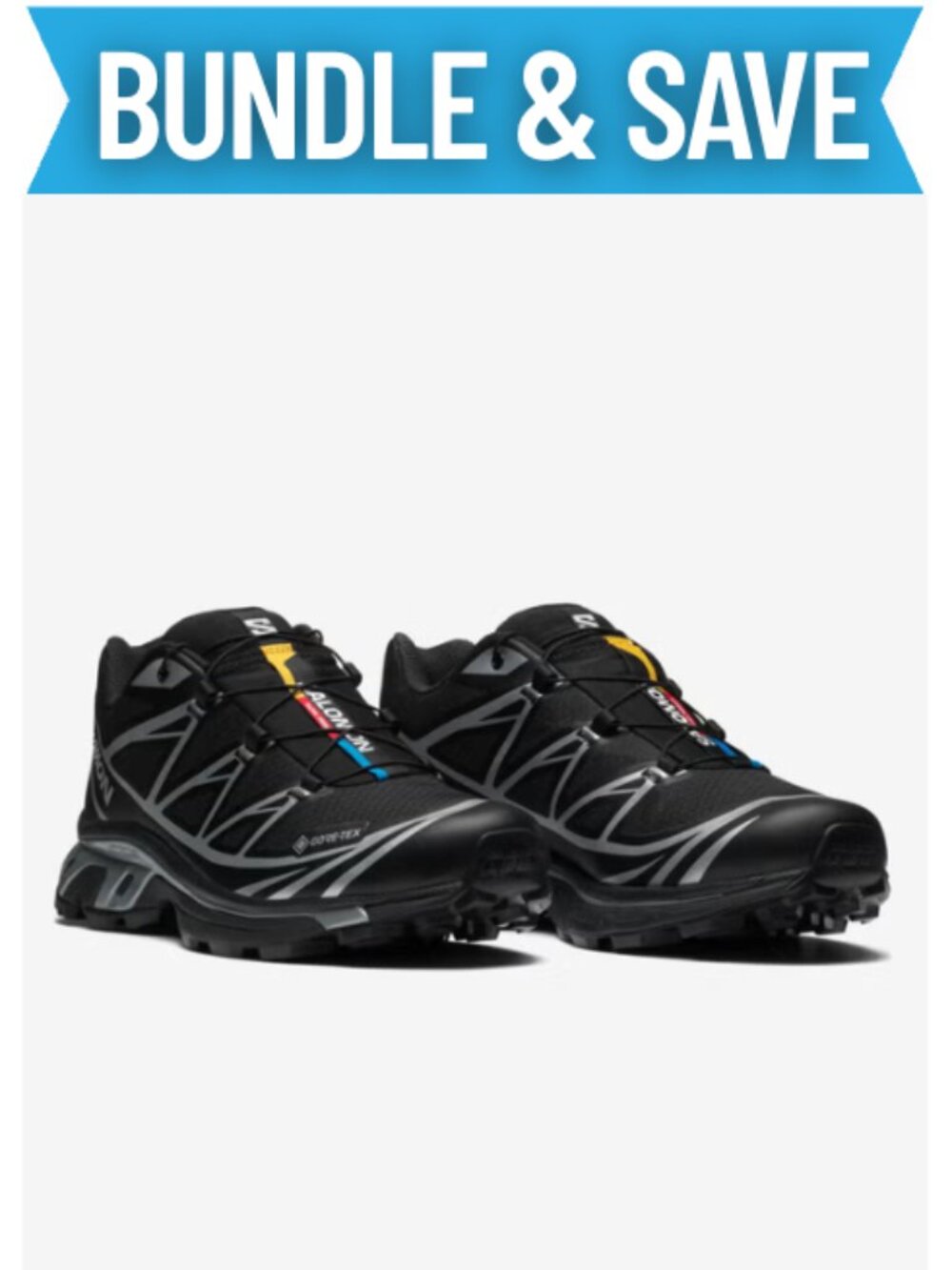 SALOMON Black XT-6 GORE-TEX Sneakers